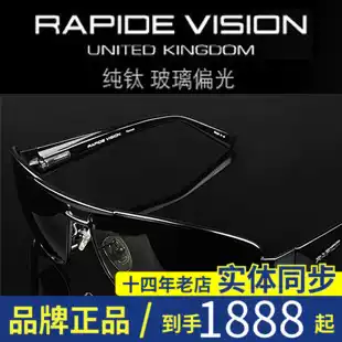 Counter UK imported lottery titanium frame glass polarized sun glasses hipster sunglasses R810 L H Q