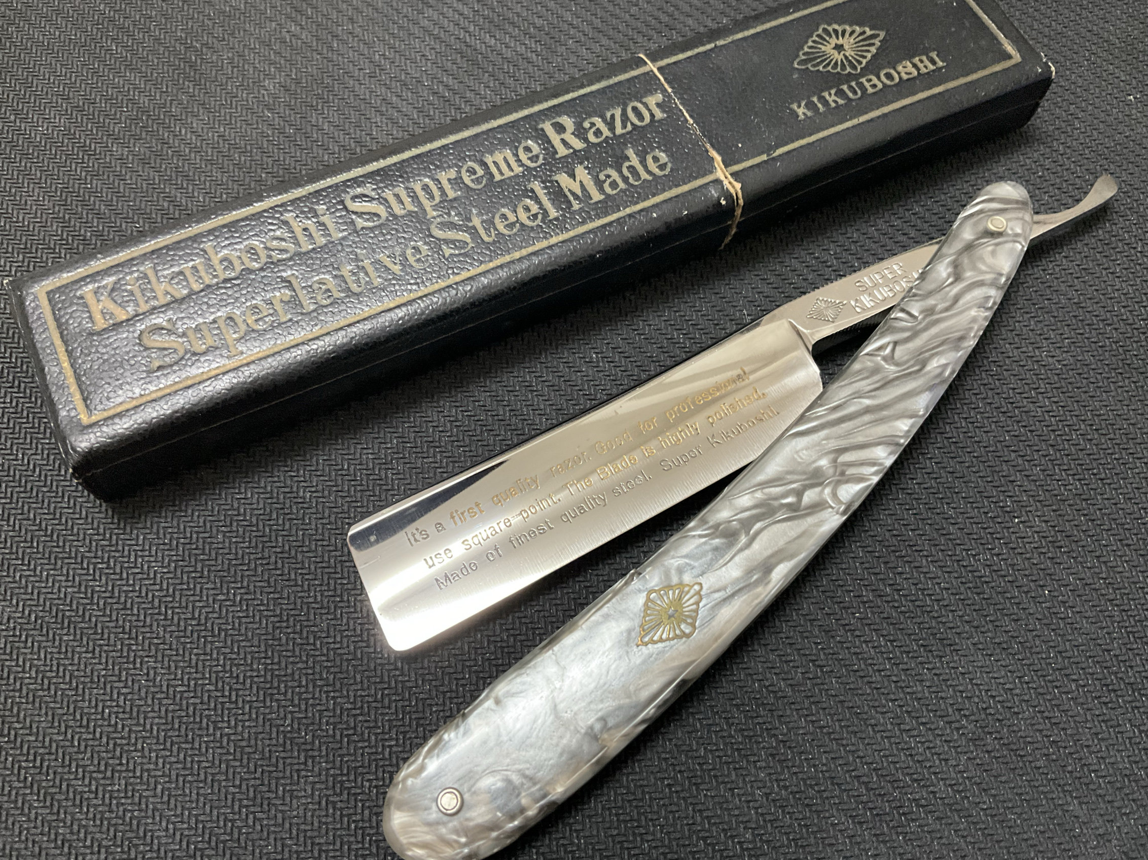 日本菊星老式剃刀（二手）刮胡刀折刀