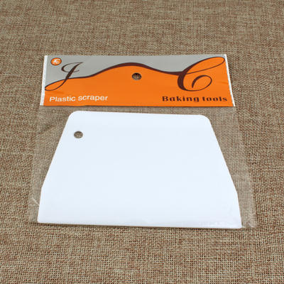 Baking flat scraper for kneading dough/cutting dough balls/cake cream, white trapezoidal flat scraper baking tool
