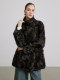 Once Upon a Time in Paris Swing Stand Collar Small Hu Sheep Reversible Fur Integrated 2025 Winter Fur Loose Jacket Mid-Length