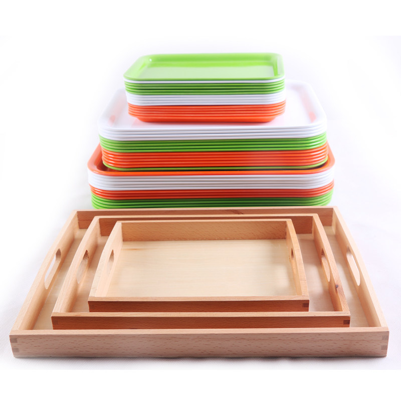 Montessori early education toys kindergarten Montessori teaching aids life wooden tray work operation toys 3-7 years old