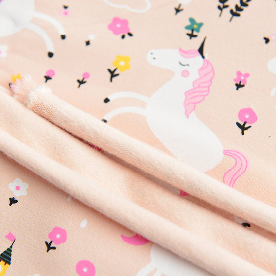 拉架加厚针织婴儿面料宝宝儿童卡通服装纯棉棉布布头弹力布料