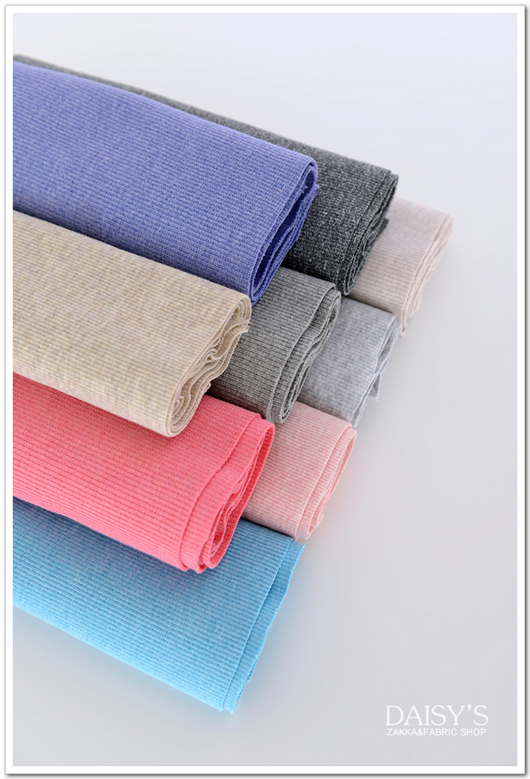 Bé còng bông dệt kim phù hợp với vải cuff neckline còng xương sườn vít chủ đề dành sợi xương sườn - Vải vải tự làm vải dạ ép