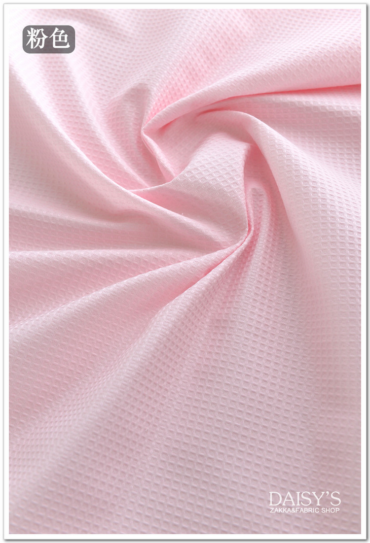 Mùa xuân và mùa thu Vải tổ ong Cotton DIY Handmade Chăn Khăn tắm Áo choàng tắm cho bé Cotton Waff Vải Màu rắn - Vải vải tự làm vải dạ tweed