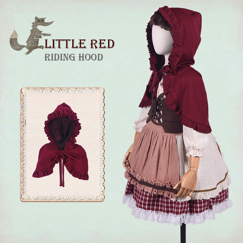 Little Red Riding Hood cos Fairy Tale Costume Stage Match Little Girl Performance Cinderella Children's Performance Dress Princess Dress