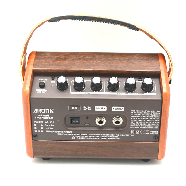 Đàn guitar dân gian Aromama, bluetooth, âm thanh, hộp âm thanh gốc, sạc AG26A AG15A - Loa loa loa kẹo kéo mini