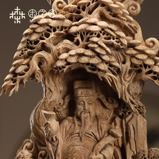 листья аквиларии 【吉祥福禄寿】马来西亚天然风化老黄油料沉香居家办公摆件3300g Muzhisen