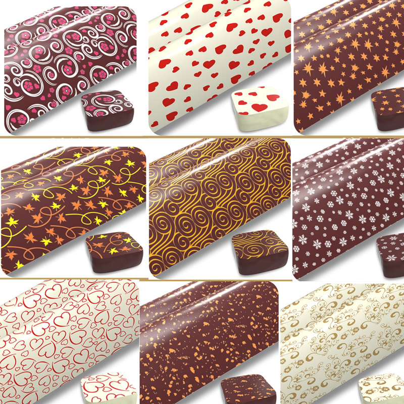 DIY Chocolate Transfer Paper Nougat Rice Paper Baking Cake Decoration Edible Heart-Shaped Full-Print Transfer Paper DIY Chocolate Transfer Paper Nougat Rice Paper Baking Cake Decoration Edible Heart-Shaped Full-Print Transfer Paper