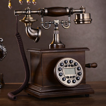 Ansaire-European telephone Antique Solid Wood telephone home phone fixed host phone
