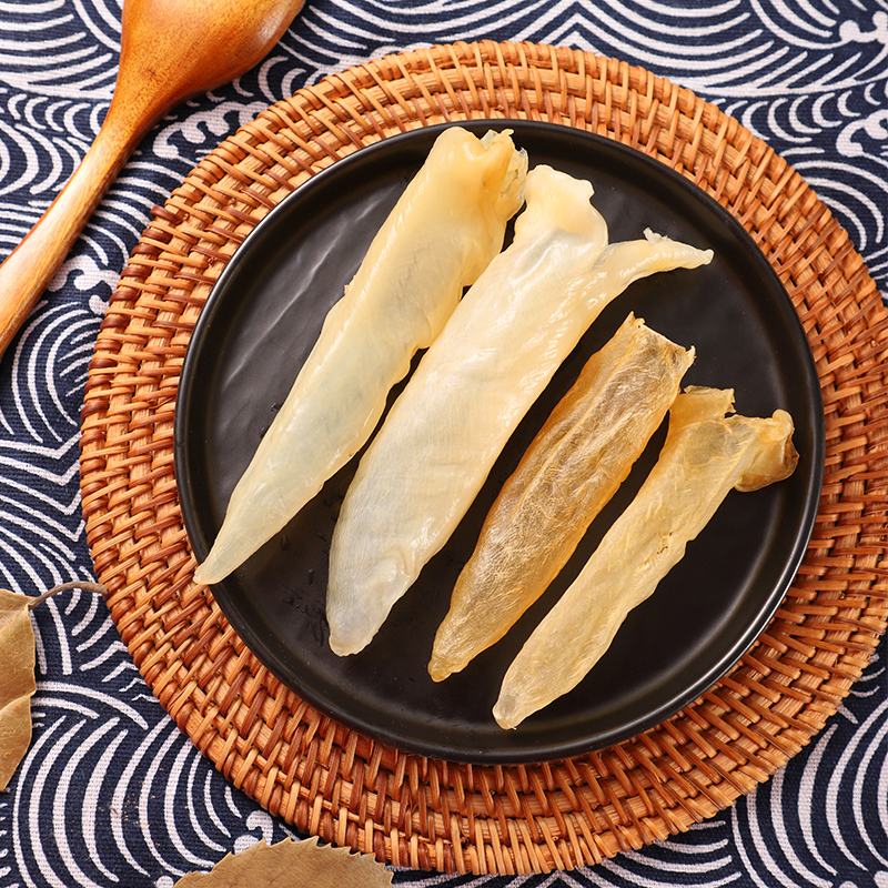 Rhubarb Flower rubber tube 100g Dry stock Deep cylinder Flower Gum Fish Gum Fish Swimming Bladder Fish Belly about 20 DP124