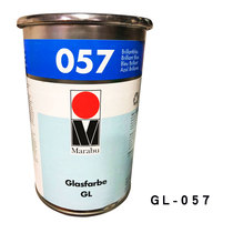 German MARABU Maraiser screen printing pad printing ink Glass metal ink GL057 fresh blue ink