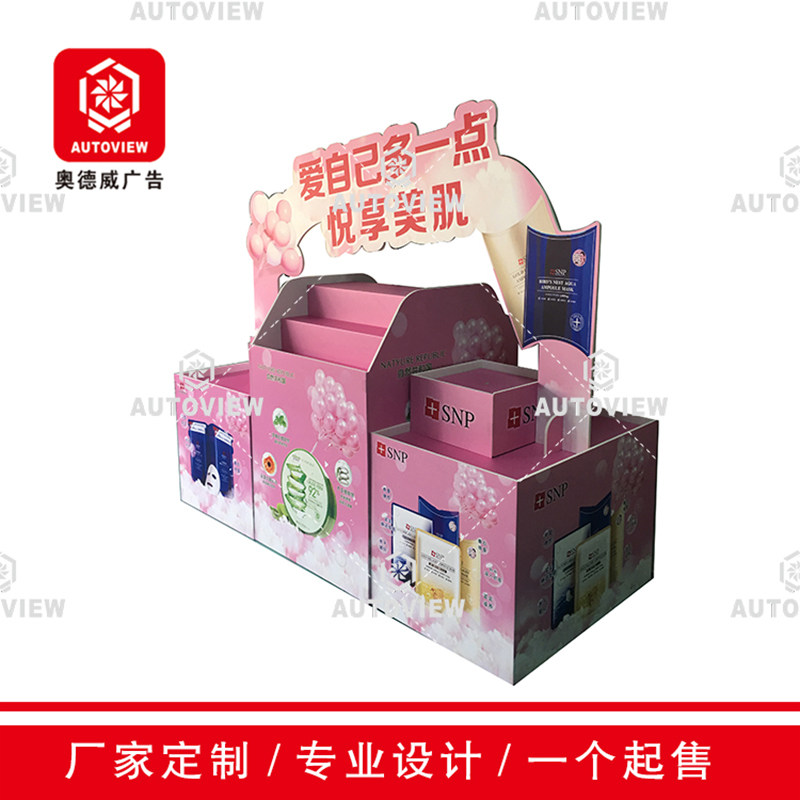 Odeway Folding Promotion Desk Ground Shelf Show Shelves Snack Sample Display Shelf Beer Cocktails Drink Shelves