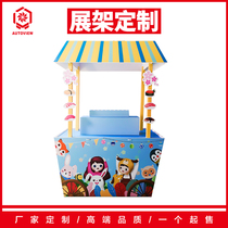 Snack Sushi Cherry Blossom Display Table Custom Exhibition Stand Folding Display Cabinet Supermarket Display Shelf Ceiling Pile Head Promotion Desk