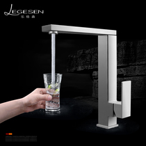 Legerson 304 stainless steel sink hot and cold faucet Household universal kitchen sink faucet