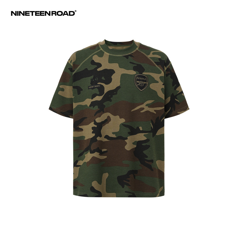 【Arsenal】-22 Years of Glory - Camouflage - Unisex - Everyday Versatile American-Style Camouflage Short-Sleeve Shirt