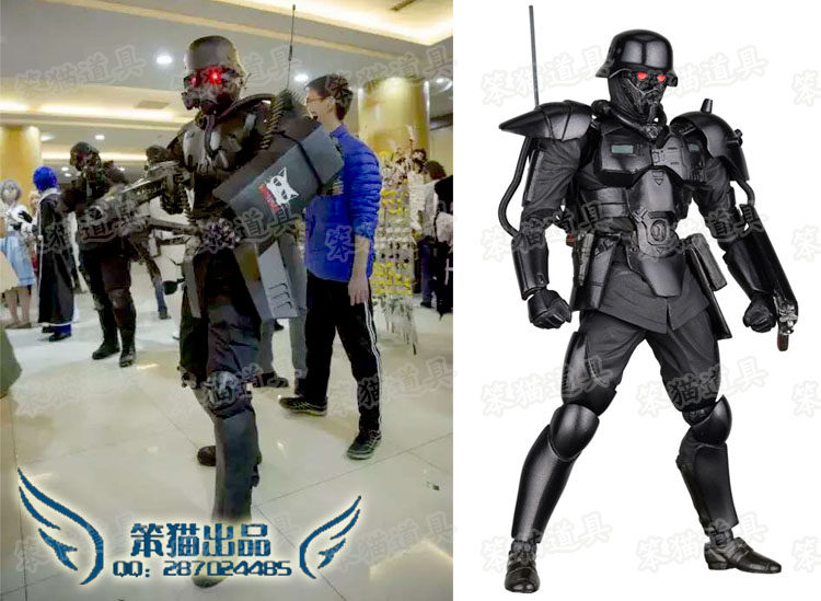笨猫cos道具 人狼cos道具铠甲套装 Cops Jin Roh 真人穿戴