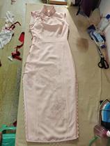 Old Shanghai ancient French flat cut real open cardigan handmade full buckle cheongsam silk fragrant cloud yarn is tailor-made