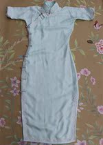 High-end custom 2020 Spring silk flower Luo Intangible Heritage List Republic of China style improved Chinese cheongsam dress