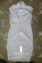 Heavy silk cheongsam dress daily dress slim dress wedding cheongsam