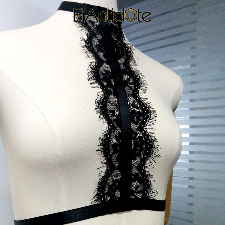 [EA] Nổ tung lông mi Ren kháng cáo Nhãn dán cao su Bra Sexy Set TZ014 đồ lót đẹp