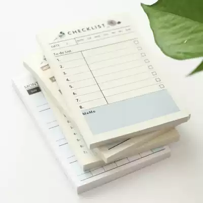 Simple creative desktop plan book notepad Post-it notes tearable Post-It note paper