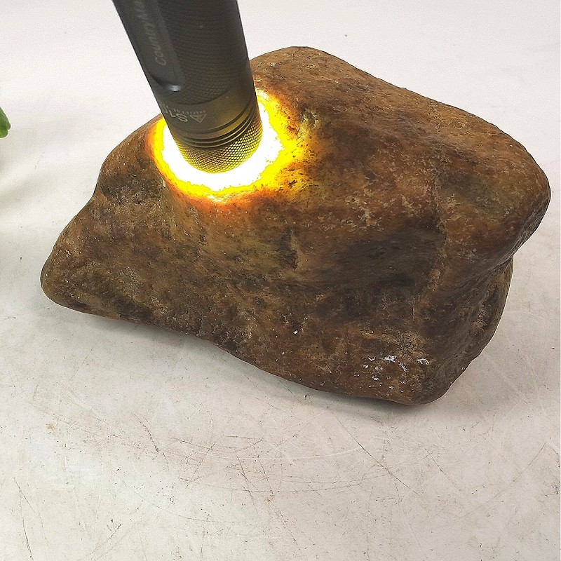 товар из китая h746挥泪亏甩天然和田玉河磨玉黄白原石3.98斤手镯牌子珠子吊坠料