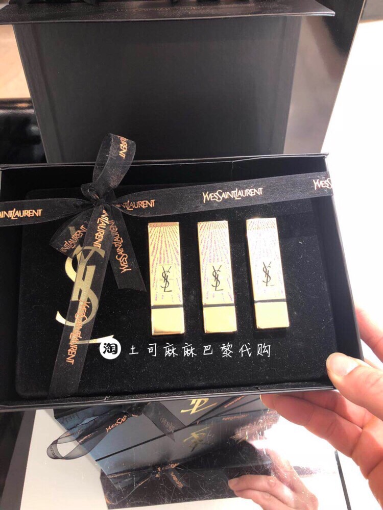 现货！YSL/圣罗兰2017圣诞限量烟花唇膏口红01#09#13#19#52#