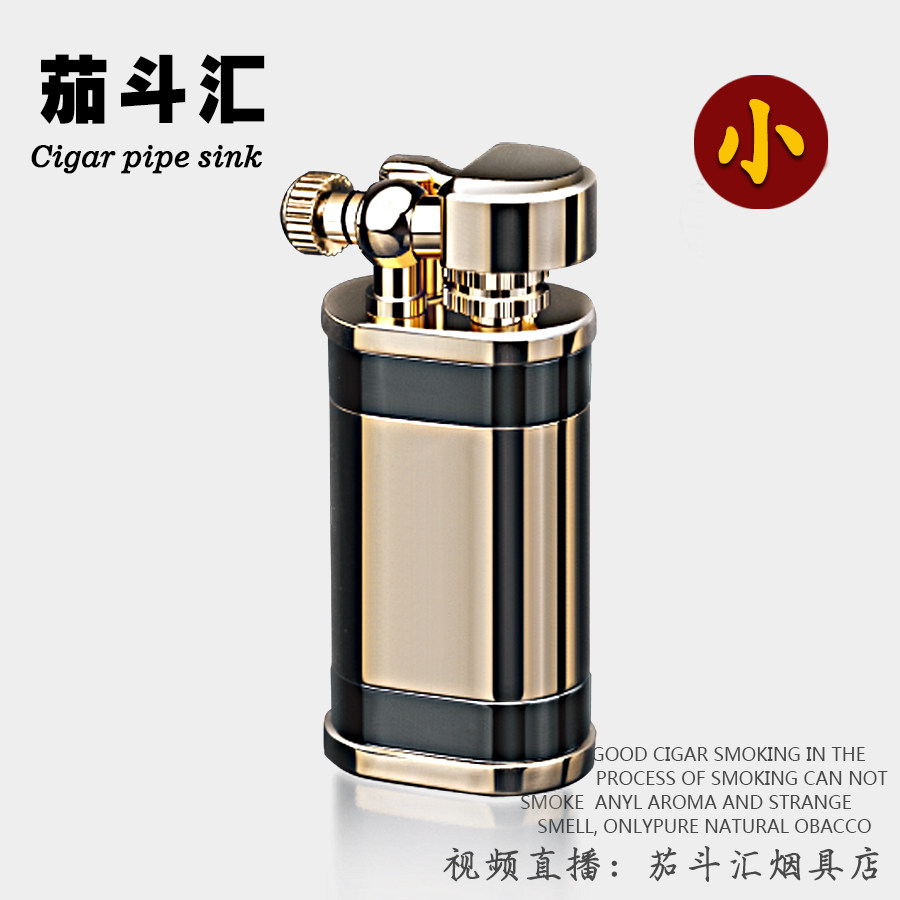 Easy Bao's new Mini Got a collection of golden black pocket Delicate Personality Grinding Wheel Fire Stone Ming Fire Inflatable Lighter