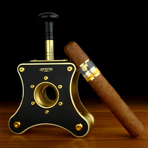 BOSS HEAVYWEIGHT DESKTOP STAND PRESS BLACK GOLD JIFENG MONSOON CIGAR SCISSORS CIGAR CUTTER TOOL