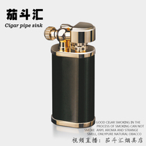 Gold electric wing Black fashion Mini small collection boutique Mens gift Metal grinding wheel inflatable Yibao Lighter