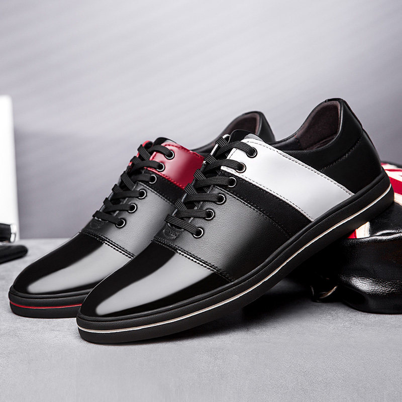 City camel men's shoes casual leather shoes spring 2019 new trendy shoes Korean version of the low-top shoes leather all-match sneakers