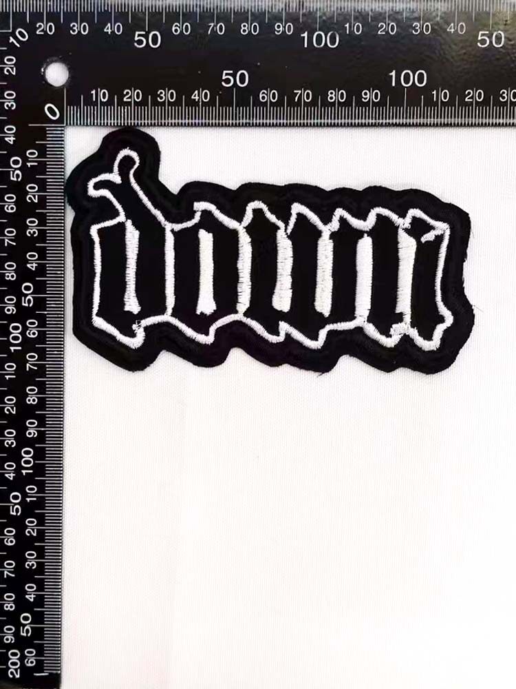 Липучка для пододеяльника down金属乐队周边立体刺绣patch补丁马甲衣贴破洞可定制布标布贴