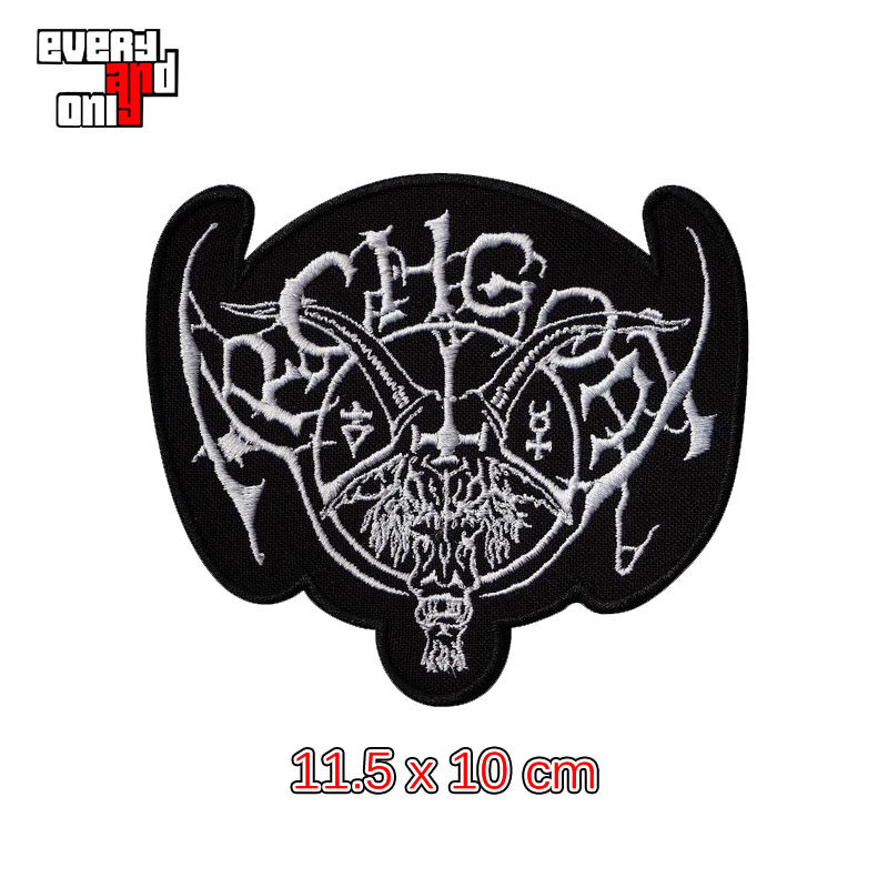 Липучка для пододеяльника archgoat死亡黑金属乐队logo立体刺绣马甲补丁定制布标布贴patch