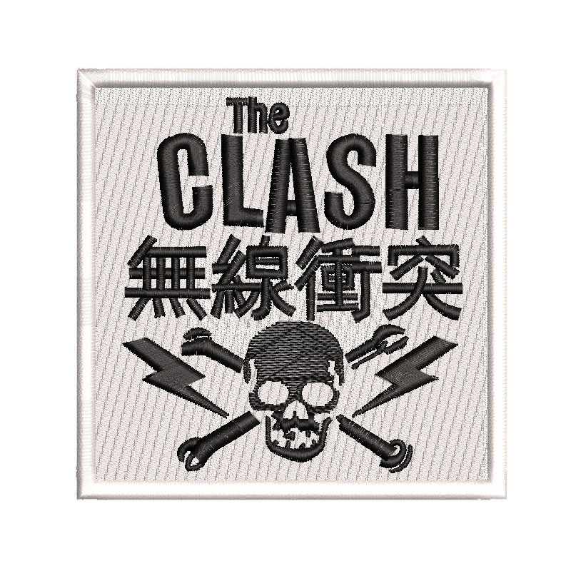 товар из китая the clash英国摇滚朋克乐队周边衣贴补丁布贴布标patch可定制