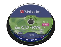 Weibao Verbatim CD-RW 10 pieces can be written blank CD repeatedly burned CD