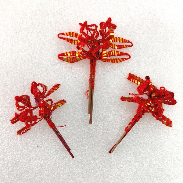 Minnan Spring Flower Hand-Wrapped Flowers for Weddings, Celebrations, Temple Celebrations, and Mourning Events, Folk Supplies, Hand-Wrapped Flower Headpieces