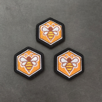 Little bee embroidery Velcro badge DIY sewing clothing personality patch morale chapter cute backpack sticker