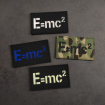 Laser Engraving Energy Formula Reflective Magic Sticker Arm Octopus equation E=mc nylon camouflage night patch