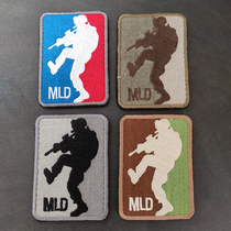 MLD broke into the embroidery Velcro chapter personality check water meter military fans tactical stickers field expansion morale chapter