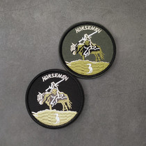 Seal 3 Rider Embroidery Magic Sticker Badge Army Fan Outdoor Arm Badge American Seal Tactical Morale Badge Backpack Patch