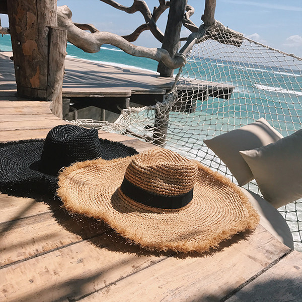 LOVEMILK OUBELK OUR LAVELS AN MART Type Sun Protection 0403 Straw Hat 2 color LGB-168