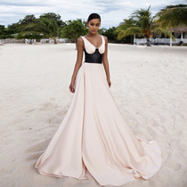 Holiday Travel Maldives Tux Dress Dress Sexy Long Dress LMLKB-08