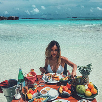 LOVEMILK original design white gold with sexy triangle cup bikini swimsuit LM09