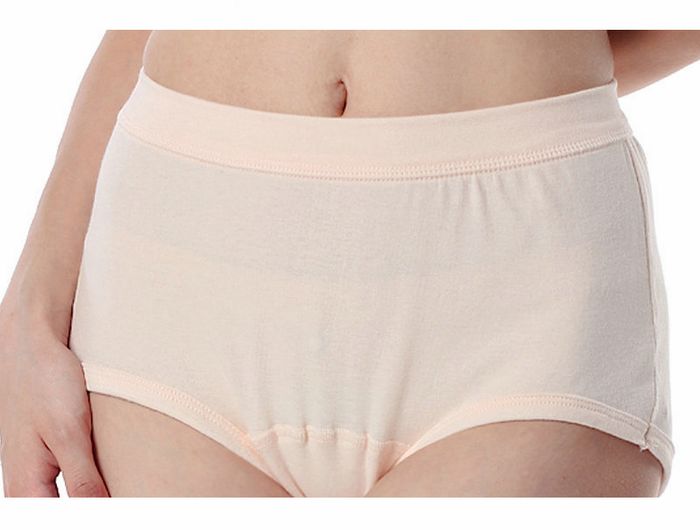Quần lót ba súng nữ bằng vải cotton có gân nữ đồ lót tam giác eo trung niên cao năm nay quần short màu đỏ quan lot
