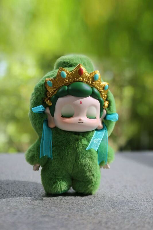 Xi'An Guangren Genuine Ibuddha Green Tara Five Deities of Wealth Vinyl Doll Pendant Wedding Birthday Souvenir Xi'An Guangren Genuine Ibuddha Green Tara Five Deities of Wealth Vinyl Doll Pendant Wedding Birthday Souvenir