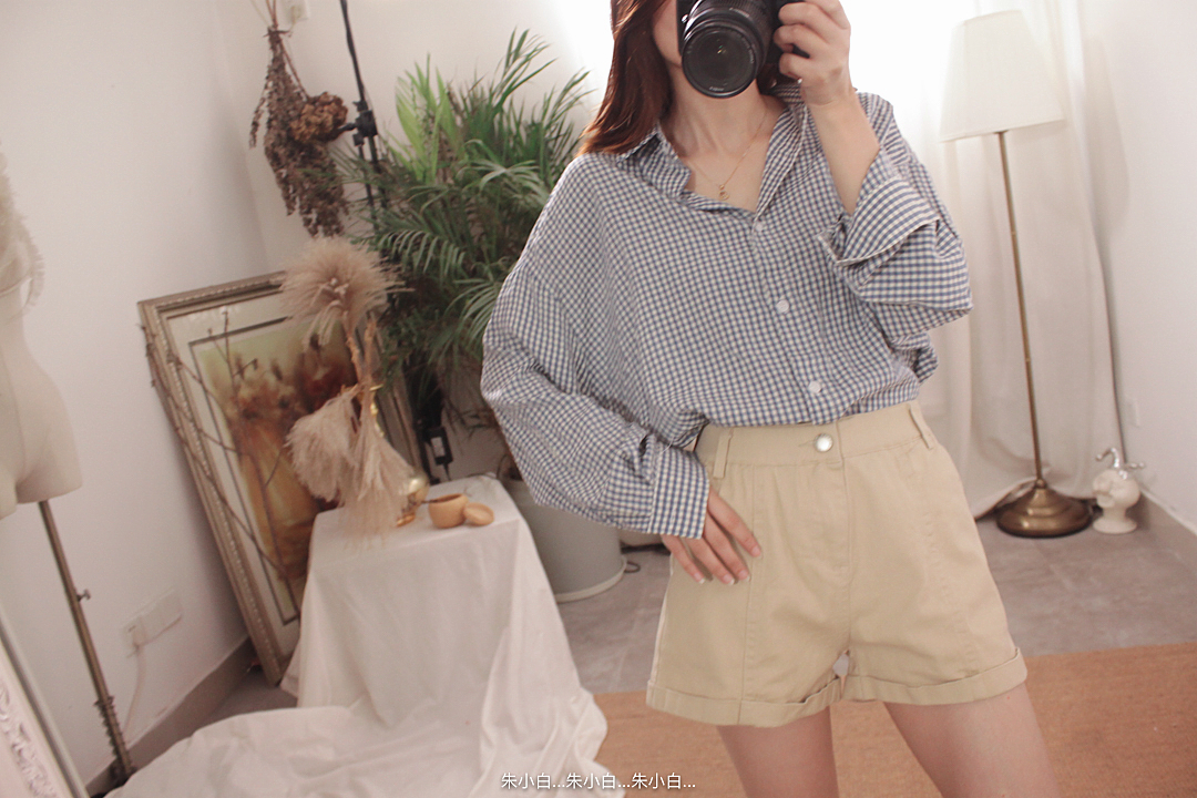 Tính khí Retro Hàn Quốc INS mạng tinh thể lỏng ve áo dài tay áo chống nắng cardigan B 1936 áo sơ mi kẻ nữ dài tay