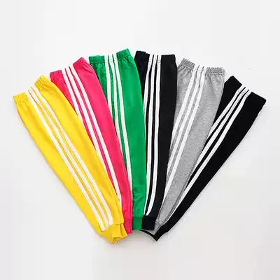 Children's thin cotton anti-mosquito pants boys and girls wear trousers sports leisure student pants school uniforms spring and summer