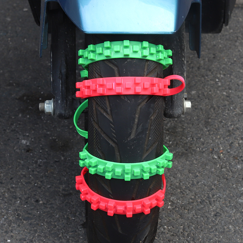 Anti-Slip Chain Electric Vehicle Two-wheeled Three-wheeler Battery Motorcycle Tire Theorizer Rubber Anti-Slip Ties Snowy Chain-Taobao