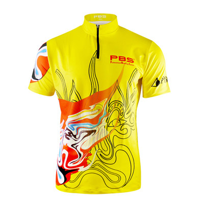 PBS Professional Bowling sweatshirt bowling Jersey jersey shirt face yellow