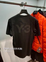 Y-3 Y3 mens classic printing round neck short-sleeved T-shirt big logo short-sleeved FJ0367 fn3348